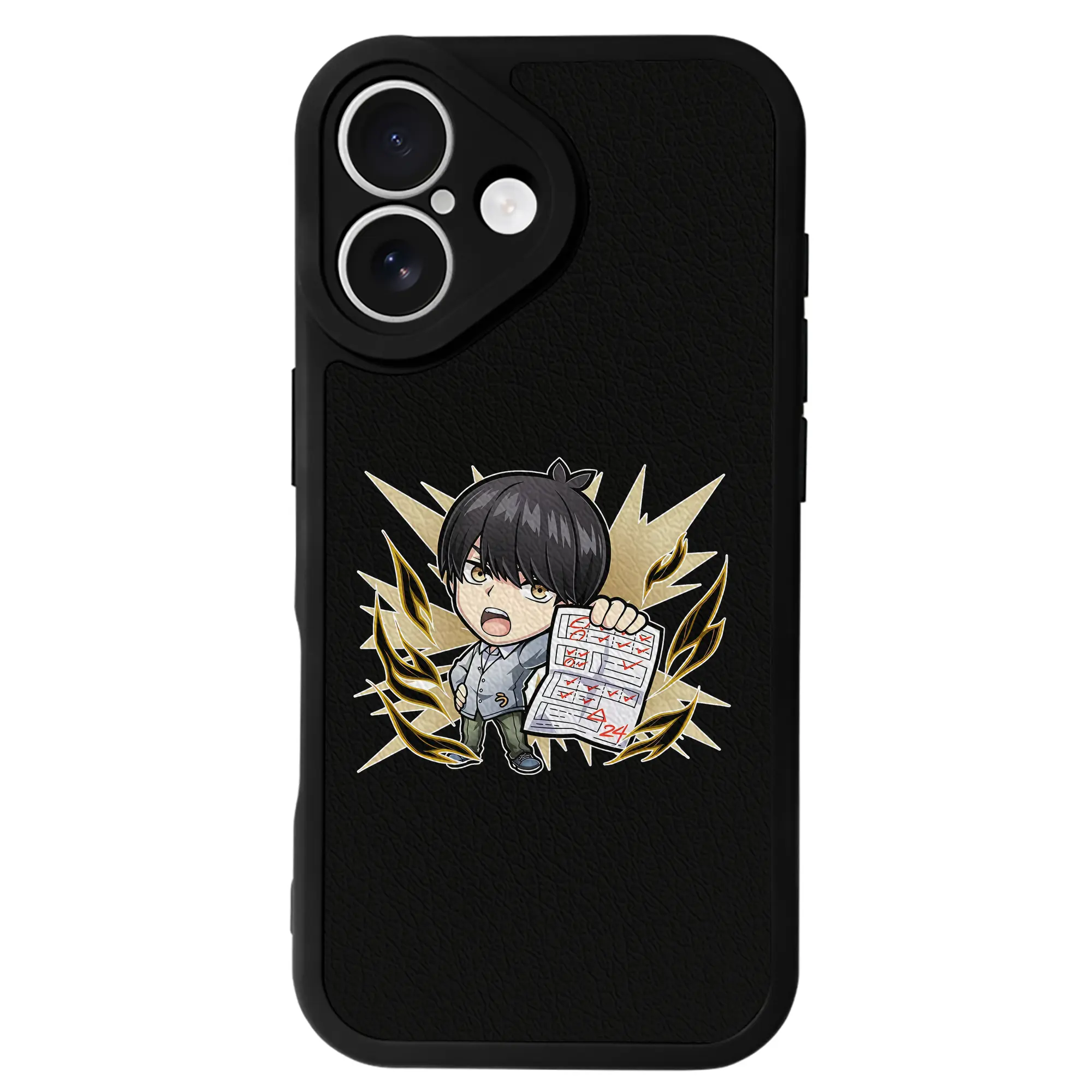 五等分の花嫁 グッズ 上杉 風太郎 - IPhone 16シリーズ対応 ・ シリコンスマホケース ・ レザー調 ・ 高精度フィット ・ 耐衝撃 ・ ワイヤレス充電対応 ・ 精密カット